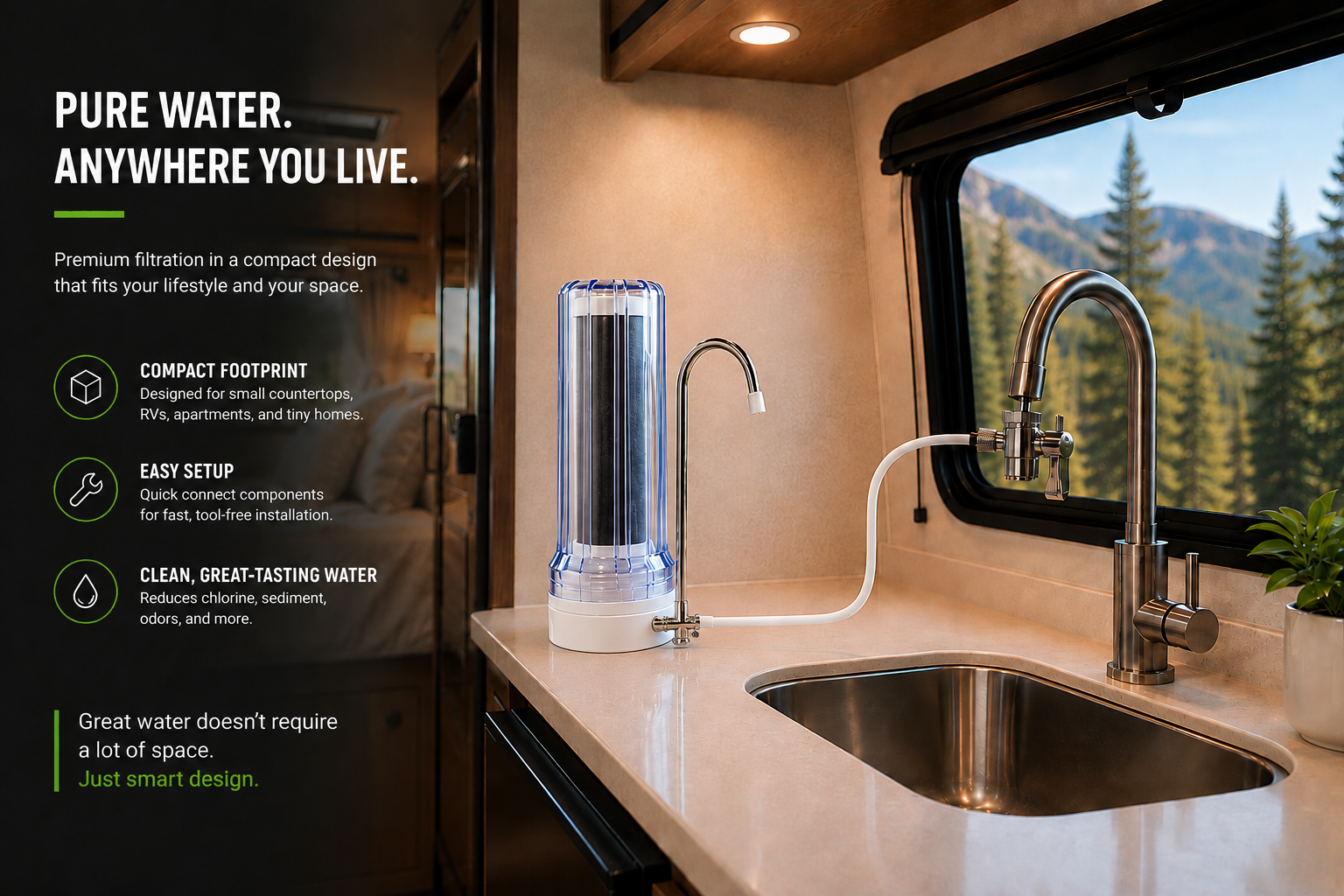 Water purifier ecommerce visual